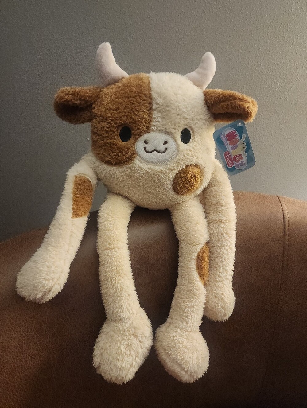 NWT Adorable Soft Plush Chocolate Cow
